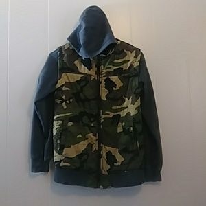 Boys hooded vest sweatshirt